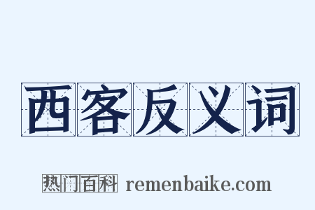 西客反义词是什么意思的图片